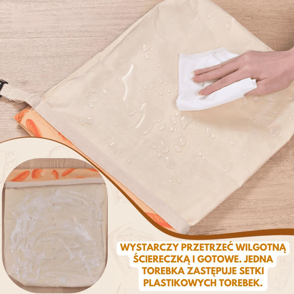 CHLEBOX - Worek na Pieczywo z powłoką z Wosku Pszczelego